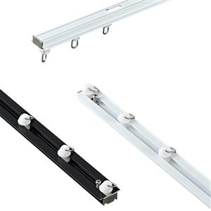 Curtain track hidden rail aluminum alloy top-mounted sound dampening slide has high hardness